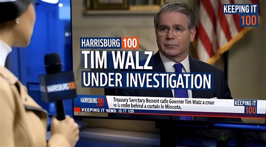 United States Treasury Secretary Bessent called Governor Tim Walz a coward who is hiding behind a curtain in Minnesota. | HARRISBURG100 During a recent interview, Secretary Bessent said, “Walz is a coward.” “He would not guarantee that the Treasury Secretary of the United States of America would have police protection in the Minnesota State Capitol.” “He is afraid of what is coming, and he’s not going to be able to hide behind this curtain because we will get there, and I don’t have to go in the