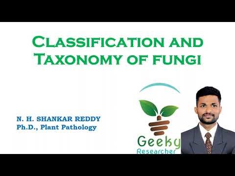 Lec 13. Classification and Taxonomy of Fungi