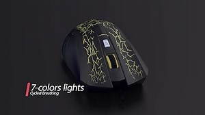 havit Gaming-Tastatur und Maus-Set, LED-Hintergrundbeleuchtung QWERTZ (Layout), 7 Tasten Gaming-Maus mit 4 LEDs als Beleuchtung (800/1200/1600/2400 DPI einstellbar). Deutsche Version