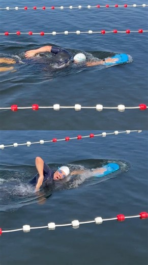 Swimming training | exercises with swim board | open water swimming | learn to swim | freestyle