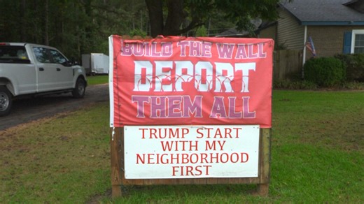 North Carolina man's 'Deport Them All' sign targets neighbor, a legal U.S. citizen