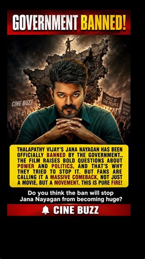 Massive Ban! Thalapathy Vijay's Jana Nayagan Sparks Movement! #shorts #viral #trending