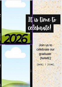 Graduation Modern Simple 2026 MP4 Video Template in Editable Canva Design-four Pictures- Full Editable for Party Details - Etsy Canada