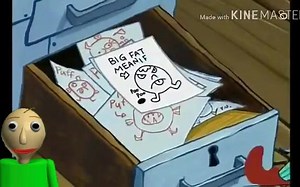 Baldis Basics In Education And Learning Portrayed by Spongebob