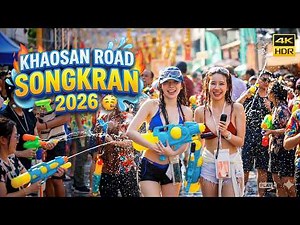 Bangkok Songkran 2026 Khaosan Road | The Most Fun & Famous Water Festival in the World