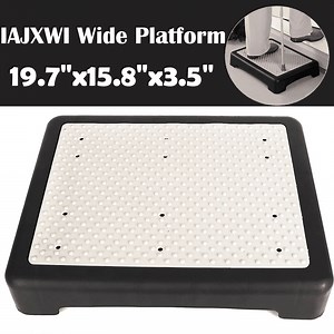 IAJXWI 19.7" Wide Platform Non-Slip Half Step, Safety One Step Stool for Indoor and Outdoor Mobility Aid for Vehicle, Bedside, Portable Step Riser for Seniors