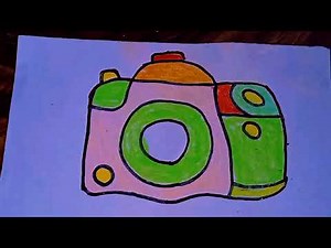 Camera Drawing Color Step by Step in Easy Way