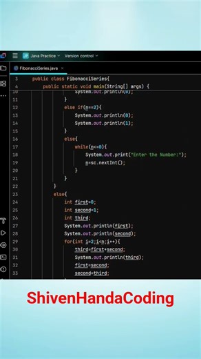 Fibonacci Series in Java