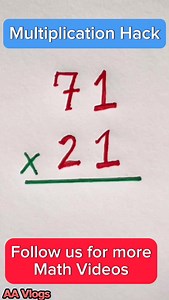 1.1M views · 3.5K reactions | Multiplication Hack #mathematics #tutorialvideo #tutorial #viralreels #viralvideo #fypシ゚viral #mathhack #multiplicationhack #everyone #followers | AA Vlogs | Facebook