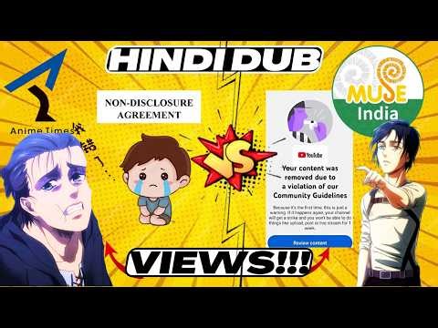 Muse India FAILED?!🥹 Anime Times Attack On Titan Hindi Dub vs Muse India aot episode 1 Hindi Dubbed🤧
