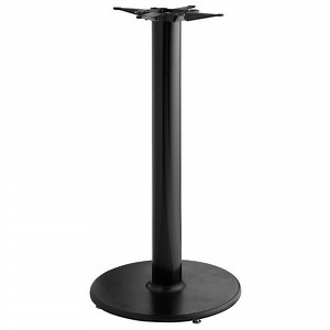 Lancaster Table & Seating Cast Iron 22" Round Black 4 1/2" Bar Height Column Table Base