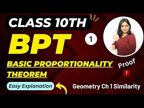 Basic Proportionality theorem BPT | Class 10 Ch 1 Similarity | Maharashtra Board ​⁠‪@GalaxyofMaths‬
