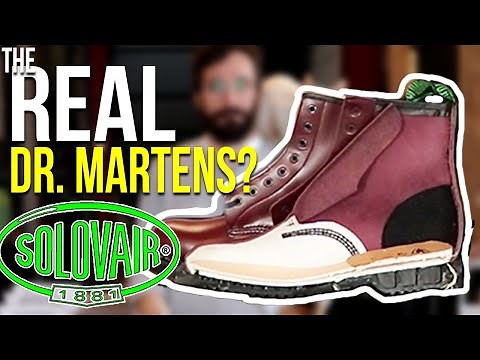 Solovair Boot Review - (CUT IN HALF) - The "Real" Doc Martens Boots? (Solovair 8 eye Derby Boot)