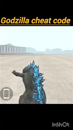 Godzilla cheat code Indian theft auto simulator game play #shortvideo #shortviral