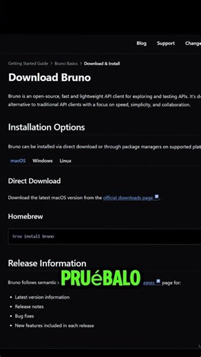 Bruno es una alternativa pensada para desarrolladores exigentes #api #programacion #shorts