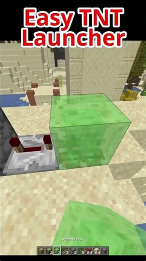 Easy TNT Launcher #minecraft #minecraftshorts #gaming #shorts #howto