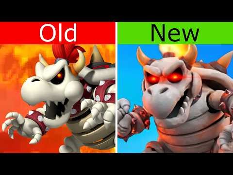 Evolution of Dry Bowser in Super Mario (2006-2026)