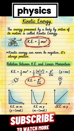physics kinetic energy ✅ #kinetic #physics #kineticenergy #forces