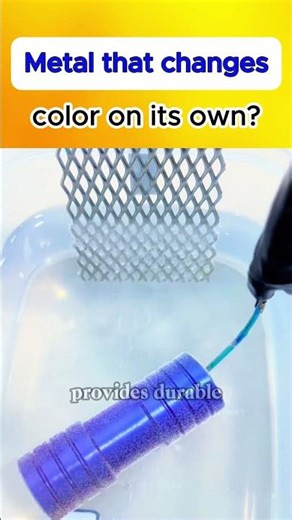 How can metal change color on its own.