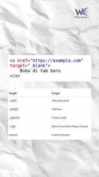 🌐 HTML Hyperlink #belajar