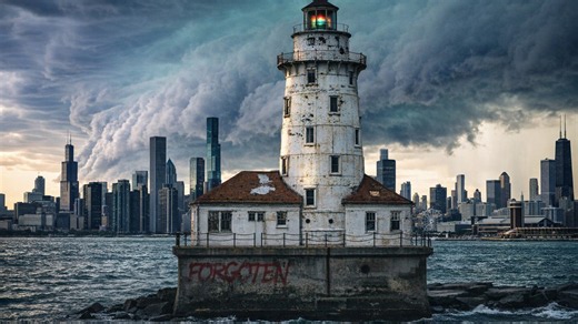 Watch what’s inside Chicago’s abandoned lighthouse... one keeper became so isolated he started eating newspapers