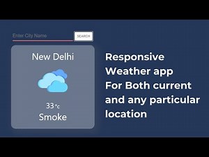 weather app using html css and javascript