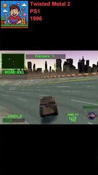 Twisted Metal 2 (1996) | PS1 Gameplay #shorts #gameplay #ps1 #RetroGaming