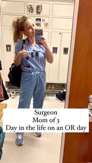 Andrea Tooley on Instagram: "Day in the life on an OR day! We had 5 surgeries which made for a really nice and easy day. Still easing back into the swing of things and still going strong with my morning workouts! Chasing around the 2 toddlers at night is the biggest workout of all! 😅 #ditl #dayinthelife #doctorditl #doctormom #mominmedicine #surgeonmom"