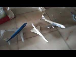 unboxing klm 747,pan am 747 and air France Concorde