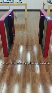 Android Speed Gate Combined with 6 Passing Methods Face Recognition IC/ID Card Access Control Qr Code Turnstile Swing Gtate