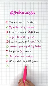 3.8K views · 6.6K reactions | Common mistakes in English #reels | Nikourosh Nikourosh | Facebook