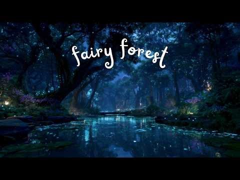 Magical Forest Ambience ✨ 8 hours Night Sounds, Crickets & Magical Creature 🧚‍♀️