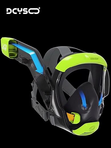 Full Face Snorkeling Mask 🤿🌊 | Anti-Fog Dry Snorkel Diving Mask for Adults