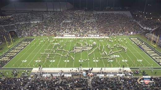 21K views · 407 reactions | Watch as the band performs the traditional Pregame Show under the lights in Ross-Ade Stadium! | Purdue "All-American" Marching Band | Facebook