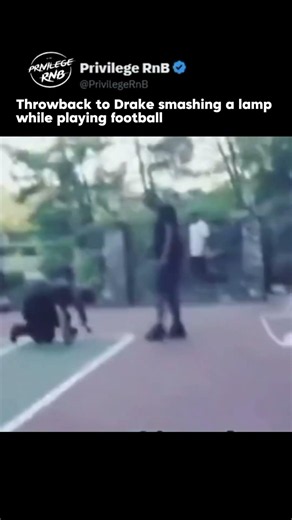 Throwback to Drake smashing a lamp while playing football
