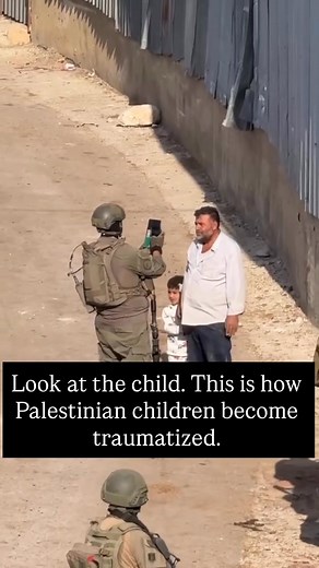 2.3K views · 98 reactions | I want you to home in on the child. Keep your eyes on him. look at how he responds to the soldiers. Look at how fearful he is. This is how you scar, permanently, children during and beyond genocide. (Follow the Gaza News Channel using the link below):  https://whatsapp.com/channel/0029Vb6h6Iy89inbHrvMgJ28 | Azad Rasheed | Facebook