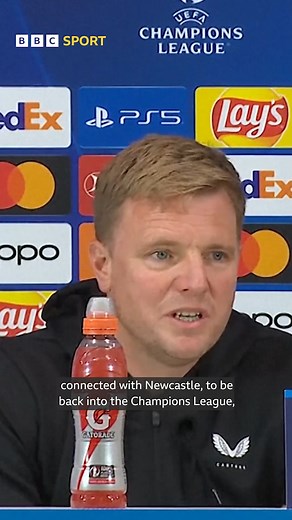 First Champions League game as manager - and spectator! 😁 | BBC Sport