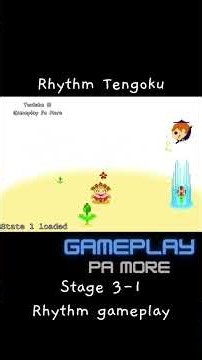 Rhythm tengoku stage 3-1 mahou tsukai/wizard rhythm gameplay #retrogaming #retrogames #gameplay