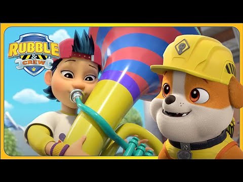 The Crew Builds Instruments | Rubble and Crew | Cartoons for Kids