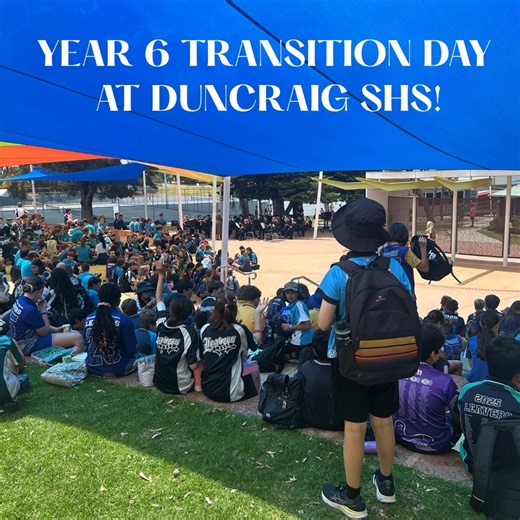 What a fun day our incoming Year 7s had at our Transition Day today!! From meeting new peers and teachers, to making new friends, to discovering what Duncraig SHS has to offer, there was something for everyone today. We can't wait to welcome this cohort to the school next year!! #DuncraigSHS #CareEngageExcel #Year7in2026 | Duncraig Senior High School