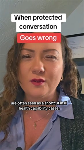 People.Problems.Official on Instagram: "A protected conversation is not a shortcut. And it’s definitely not a replacement for managing capability. If a manager uses a protected conversation to avoid: • medical evidence • reasonable adjustments • a fair capability process they risk stripping that conversation of its protection entirely. When capability is the real issue, you can’t “settlement-agreement your way out” of it without doing the work first. Used properly, protected conversations are a
