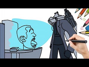 タイタンカメラマンがGマンスキビディトイレを破壊する方法を描く方法
