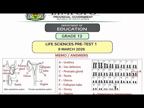 Life sciences g12 Limpopo pre-test 2026 term 1 fully explained 🧬🧬