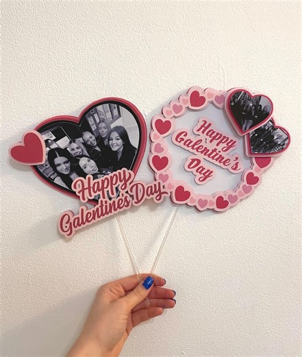 Custom Photo Galentine's Cake Topper | Printable Party Decor (digital Download) - Etsy