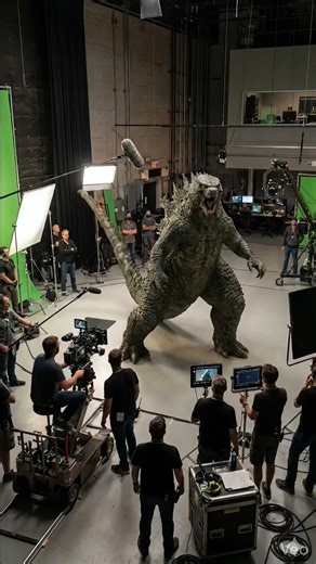 Godzilla Behind the scenes — unfiltered 🎬” #BTSUnfiltered #Godzilla #BehindTheScenes #FilmSet