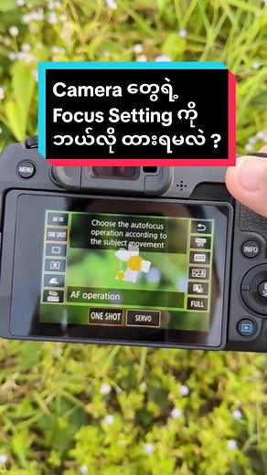 Camera တွေရဲ့ Focus Setting တွေအကြောင်း #camera #autofocus #canoncamera #sonyalpha #knowledge #camera4u
