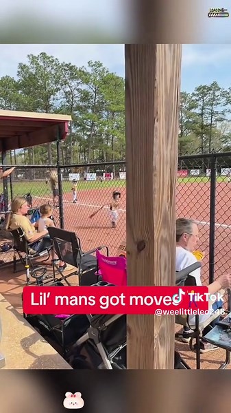 The little dancer on the children’s baseball field #tball #baseball #fyp #funny #children