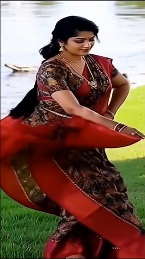 Beautiful Girl Dancing on Green Grass | Natural Beauty & Graceful Movements