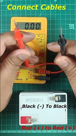 How to check a Battery Voltage with a Multimeter! ⚡🔋