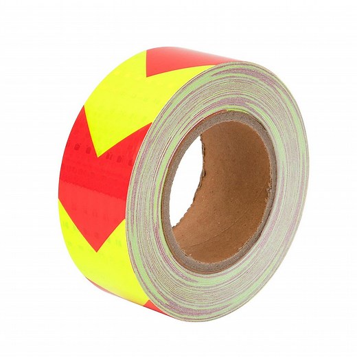 [Hot Item] High Visibility Waterproof Adhesive Arrow Reflective Safety Tape Red & Yellow